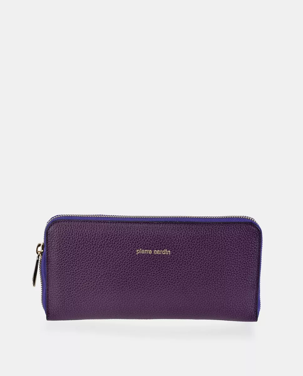 Pierre Cardin - Cartera Grande De Piel Morada barato