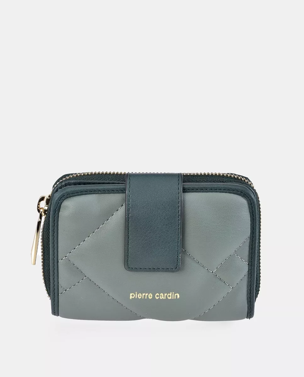 Pierre Cardin - Cartera Pequeña Acolchada Azul Clara Con Cremallera En Oferta Pierre Cardin - Cartera Pequeña Acolchada Azul Clara Con Cremallera Barato