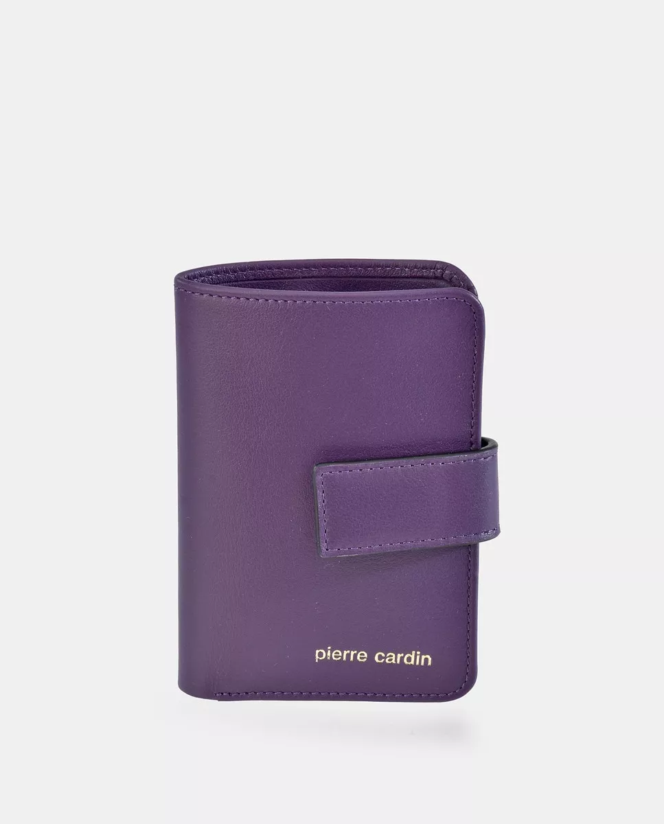 Pierre Cardin - Cartera Pequeña De Piel Morada barato