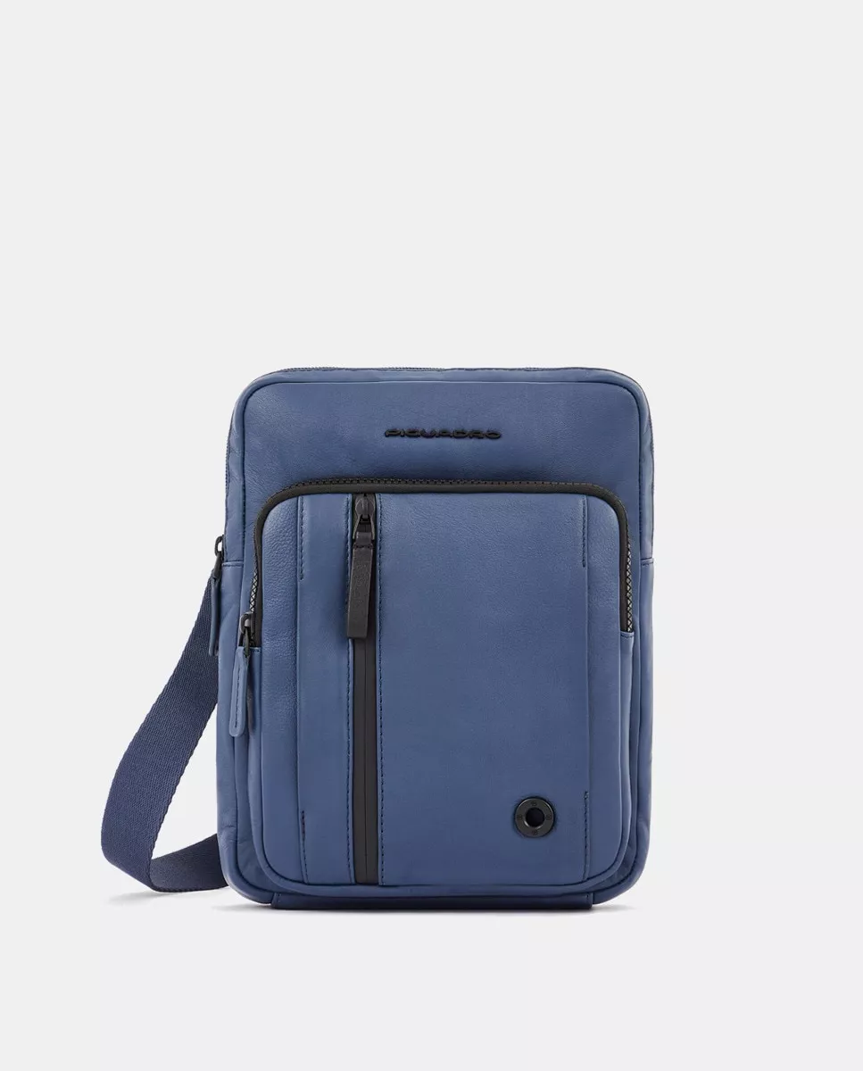 Piquadro - Bandolera En Negro Con Espacio Para Tablet De 11" Y Bolsillo Para Auriculares Inalámbricos barato