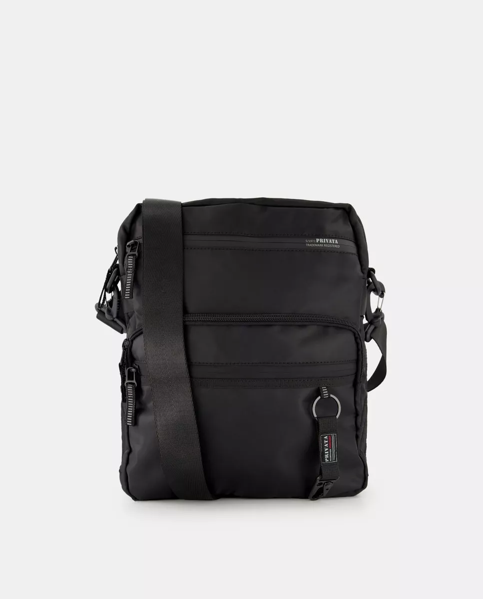 Privata - Mochila Convertible De Nylon En Negro Con Espacio Para Tablet En Oferta Privata - Mochila Convertible De Nylon En Negro Con Espacio Para Tablet Barato