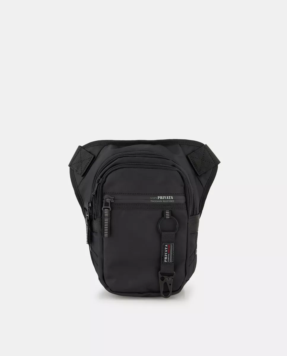 Privata - Riñonera De Nylon En Negro Con Multiposición barato