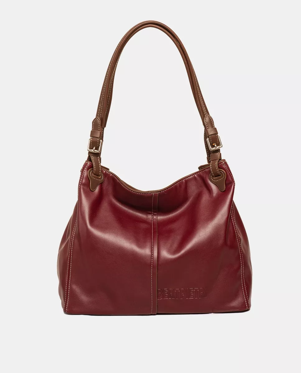 Robert Pietri - Bolso Shopper En Burdeos Efecto Napa barato