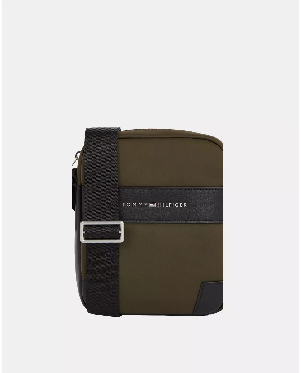 Tommy Hilfiger - Bandolera De Nylon En Verde Con Cierre De Cremallera En Oferta Tommy Hilfiger - Bandolera De Nylon En Verde Con Cierre De Cremallera Barato