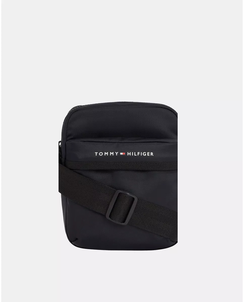 Tommy Hilfiger - Bandolera Pequeña En Azul Marino Con Bolsillo Frontal barato