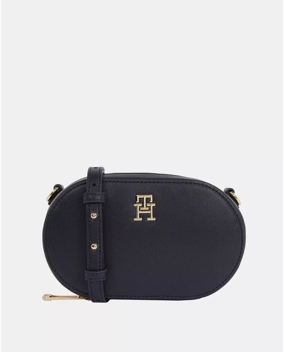 Tommy Hilfiger - Bandolera Pequeña Redondeada En Azul Marino Con Logo Metalizado En Oferta Tommy Hilfiger - Bandolera Pequeña Redondeada En Azul Marino Con Logo Metalizado Barato