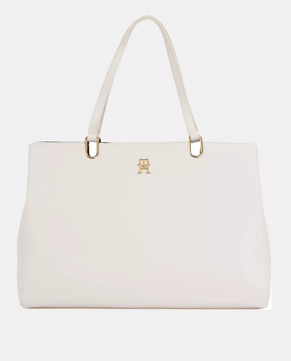 Tommy Hilfiger - Bolso De Hombro En Blanco Con Tres Compartimentos En Interior barato