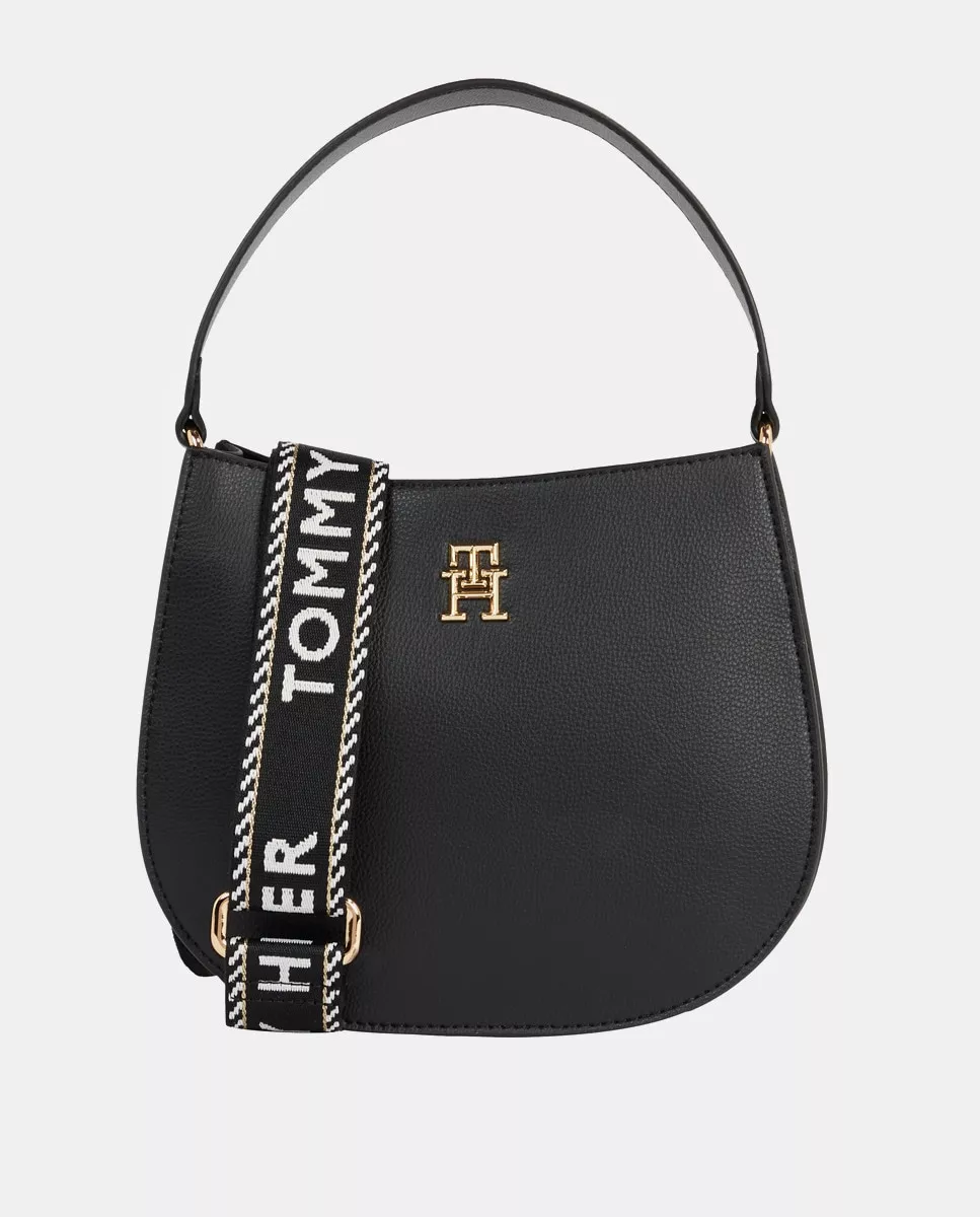 Tommy Hilfiger - Bolso De Mano Pequeño En Negro Con Asa Bandolera En Oferta Tommy Hilfiger - Bolso De Mano Pequeño En Negro Con Asa Bandolera Barato