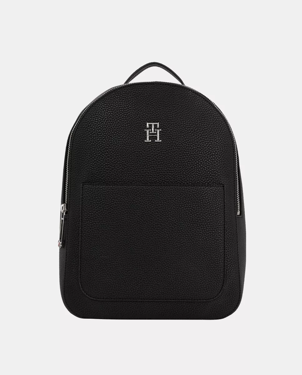 Tommy Hilfiger - Mochila Negra Con Cremallera En Oferta Tommy Hilfiger - Mochila Negra Con Cremallera Barato