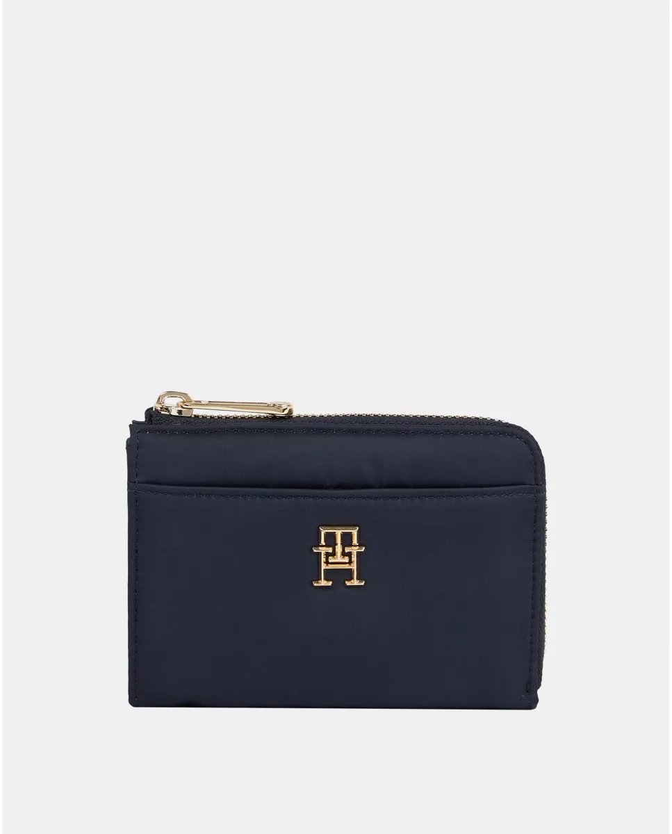 Tommy Hilfiger - Monedero De Poliéster Reciclado En Azul Marino Con Cremallera barato