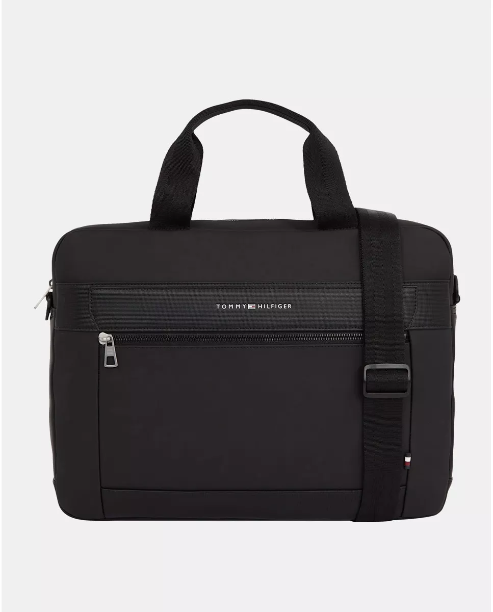 Tommy Hilfiger - Portadocumentos En Negro Con Espacio Para Portátil En Oferta Tommy Hilfiger - Portadocumentos En Negro Con Espacio Para Portátil Barato