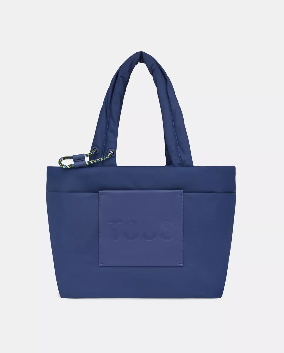 Tous - Bolso Shopper Grande Marina De Poliéster Reciclado En Azul Marino barato