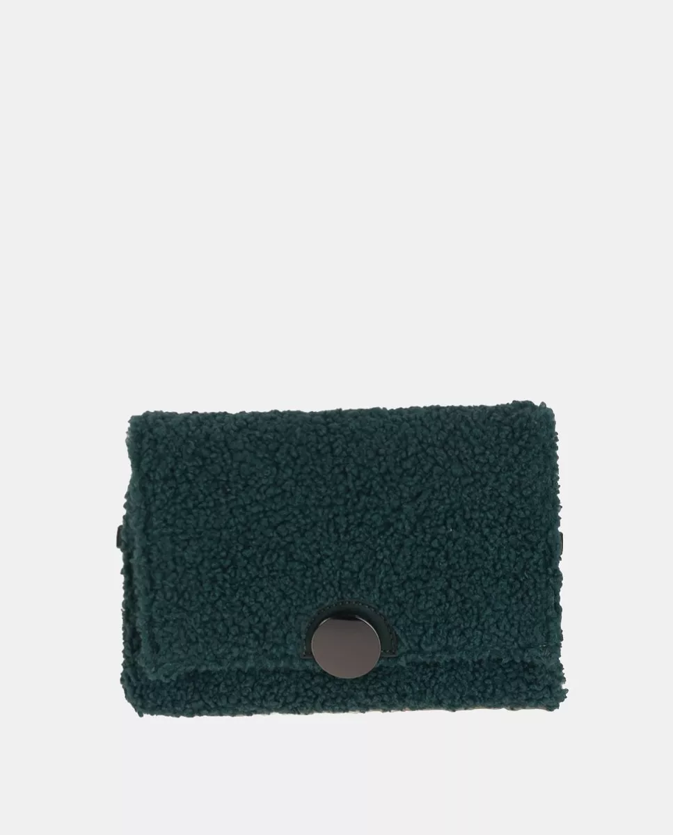 Volum - Bandolera De Borreguito En Verde Con Solapa barato