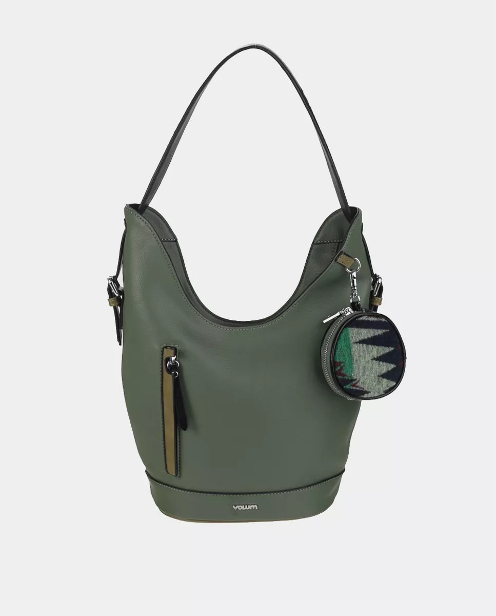 Volum - Hobo En Verde Con Monedero Estampado étnico barato