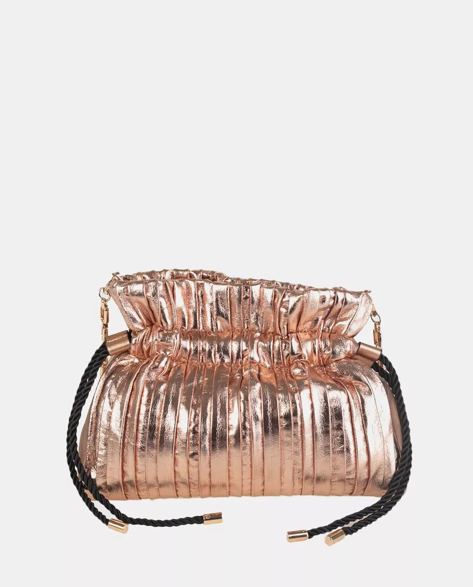 Volum - Saco De Fiesta Plisado En Nude Con Asa De Cadena barato