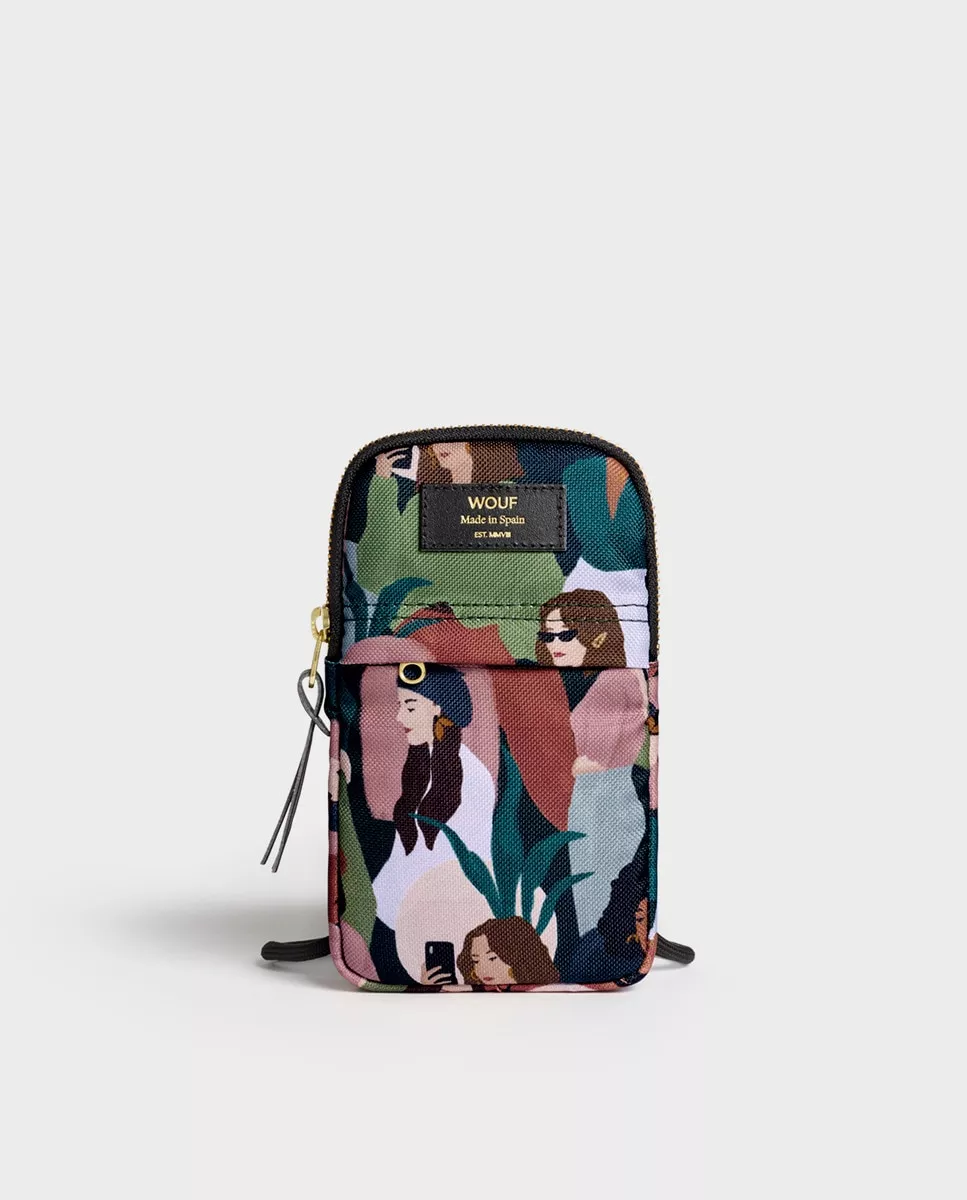Wouf - Bolso Para Móvil Gina De Poliéster Reciclado Multicolor Con Print De Mujeres barato