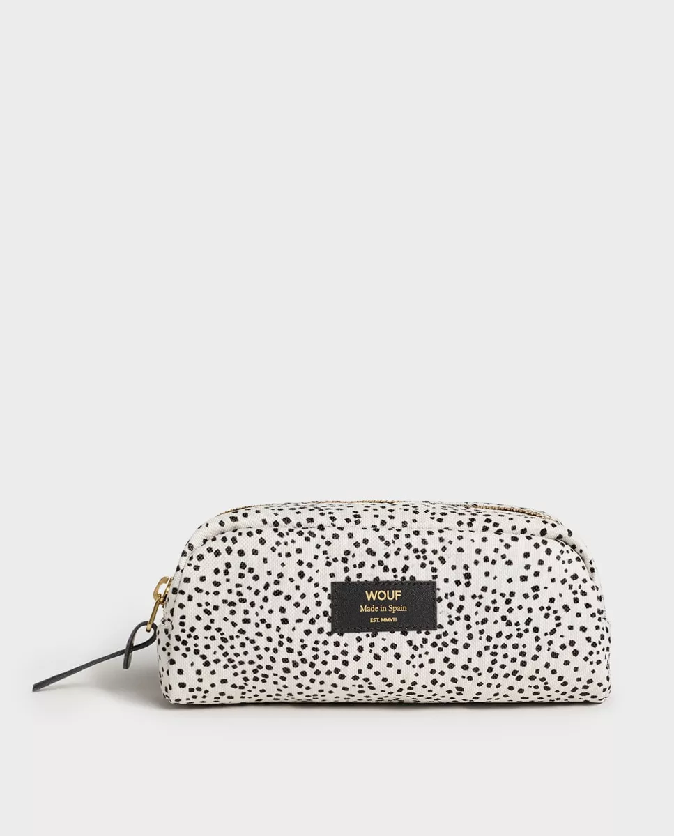 Wouf - Neceser Mini Reciclado En Blanco Con Lunares barato