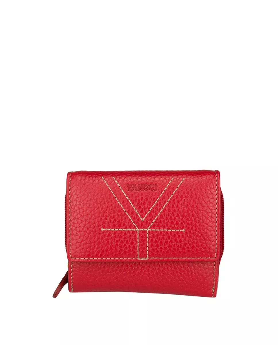Yancci - Carteras Pequeña De Mujer En Piel De Color Rojo barato